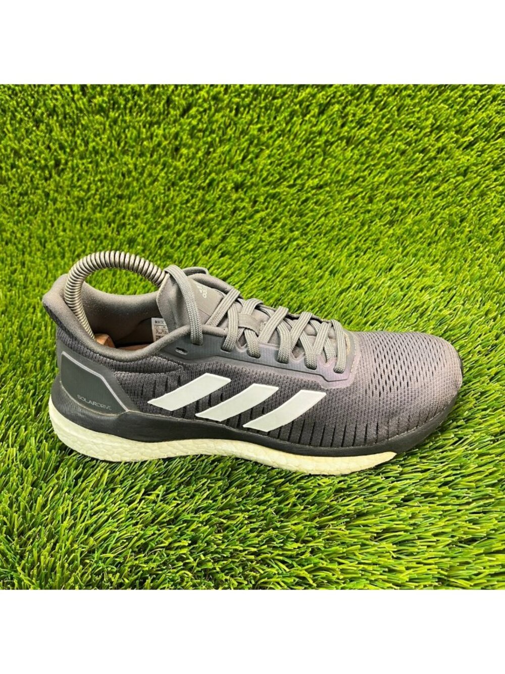 adidas Solar Drive 19 Womens Size 5 Gray White Athletic Running Shoes Sneakers